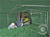 Storage shelter PRO 5x10x2x3.39 m, PVC, Green