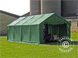 Tenda de armazenagem PRO 4x8x2x3,1m, PVC, Verde