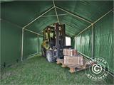 Tenda de armazenagem PRO 4x8x2x3,1m, PVC, Verde