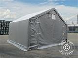 Carpa grande de almacén PRO 5x4x2x3,39m, PVC, Gris Carpa grande de almacén PRO 5x4x2x3,39m, PVC, Gris