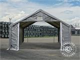 Carpa grande de almacén PRO 5x4x2x3,39m, PVC, Gris Carpa grande de almacén PRO 5x4x2x3,39m, PVC, Gris