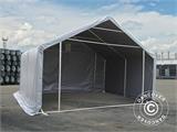 Carpa grande de almacén PRO 5x4x2x3,39m, PVC, Gris Carpa grande de almacén PRO 5x4x2x3,39m, PVC, Gris