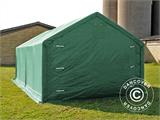 Carpa grande de almacén PRO 4x8x2,5x3,6m, PVC, Verde Carpa grande de almacén PRO 4x8x2,5x3,6m, PVC, Verde