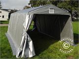 Tenda garage Basic 3,3x3,6x2,4m PE, Grigio