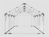 Capannone tenda PRO 4x8x2,5x3,6m, PE, Grigio