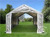 Storage shelter PRO 4x8x2x3.1 m, PE, Grey