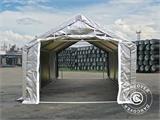 Capannone tenda PRO 4x6x2x3,1m, PE, Grigio