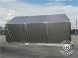 Carpa grande de almacén PRO 4x6x2x3,1m, PE, Gris