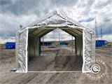 Capannone tenda PRO 4x6x2x3,1m, PE, Grigio