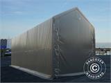 Carpa grande de almacén PRO XL 4x10x3,5x4,59m, PE, Gris