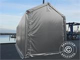 Carpa grande de almacén PRO XL 4x10x3,5x4,59m, PE, Gris