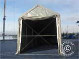 Storage shelter PRO XL 4x10x3.5x4.59 m, PE, Grey