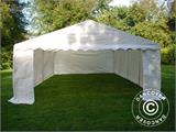 Carpa de almacén Basic 2 en 1, 5x8m PE, Blanco