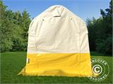 Tente de stockage PRO 2x2x2m, PVC, blanc/jaune, retardateur de flammes