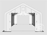 Carpa grande de almacén PRO 5x8x2x3,39m, PE, Gris Carpa grande de almacén PRO 5x8x2x3,39m, PE, Gris