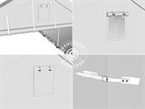 Carpa grande de almacén PRO 5x8x2x3,39m, PE, Gris Carpa grande de almacén PRO 5x8x2x3,39m, PE, Gris