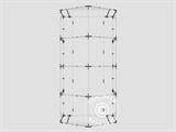 Carpa grande de almacén PRO 5x8x2x3,39m, PE, Gris Carpa grande de almacén PRO 5x8x2x3,39m, PE, Gris