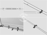 Lagerzelt PRO 5x10x2x3,39m, PE, Grau Lagerzelt PRO 5x10x2x3,39m, PE, Grau