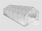 Tenda de armazenagem PRO 5x10x2x3,39m, PE, Cinza