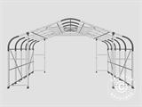 Lagertält PRO 7x7x3,8m PVC med takpanel, Grön