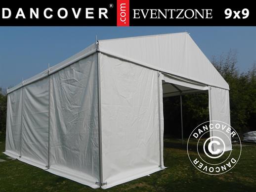 Stockage professionnel EventZone 9x9m PVC, blanc Stockage professionnel EventZone 9x9m PVC, blanc