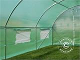 Polytunnel Drivhus 3x6x2m, 18m², Grøn