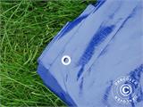 Tarpaulin 6x8 m, PE 250 g/m², Blue