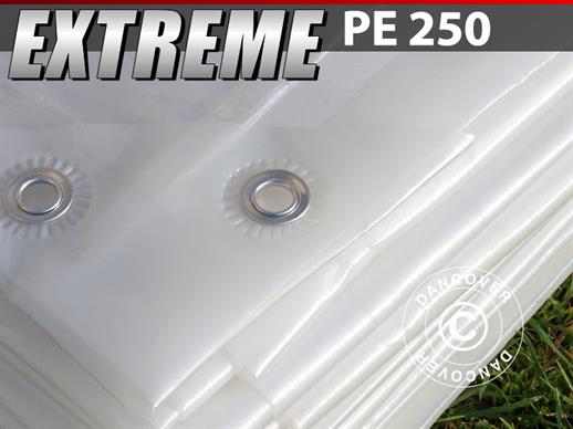 Afdekzeil 8x12m, PE 250g/m², Lichtdoorlatende