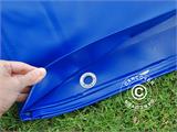 Tarpaulin 5x6 m, PVC 570 g/m², Blue