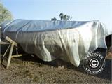 Tarpaulin 5x8 m, Net reinforced PE 200 g/m², Clear