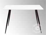 Table à manger, Siena, 120x80x76cm, Blanc/Noir