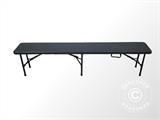 Folding Bench 183x30x43 cm, Black (25 pcs.)