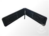 Banc pliante 244x30x43cm, Noir (1 pcs) Banc pliante 244x30x43cm, Noir (1 pcs)