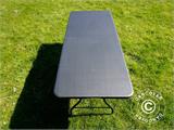 Folding Table 180x74x74 cm, Black (1 pc.) Folding Table 180x74x74 cm, Black (1 pc.)