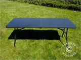 Folding Table 180x74x74 cm, Black (1 pc.)