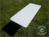 Folding Table 180x74x74 cm, Light Grey (10 pcs.)