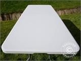 Tavolo Pieghevole 180x74x74cm, Grigio Chiaro (10 pz.)