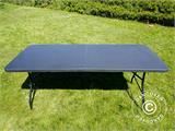 Folding Table 180x74x74 cm, Black (10 pcs.)