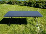 Table pliante 180x74x74cm, noir (10 pièces)