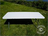Hopfällbart bord 180x74x74cm, Ljusgrå (25 st.)
