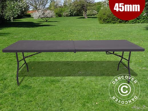 Klapptisch 240x76x74cm, Schwarz (10 St.)