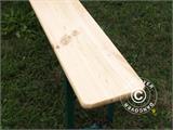 Banco de madera  220x25cm (2 piezas), Madera Clara
