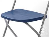 Cadeiras desdobráveis 43x45x80cm, Azul/Cinza, 10 unids. APENAS 5 CONJUNTO RESTANTE