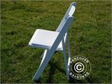 Padded Folding Chair 45x45x80 cm, White, 24 pcs.