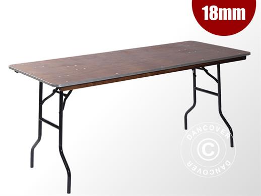 Table de banquet PRO 183x76x76cm, Contreplaqué/noir (1 pcs)