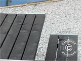 Mesa de picnic, 1,85x1,8x0,72m, Negra Mesa de picnic, 1,85x1,8x0,72m, Negra