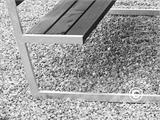 Picnic table w/backrest, 2.05x1.8x0.85 m, Black