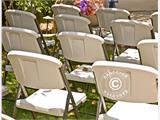 Folding Chair 48x43x89 cm, Light grey/White, 24 pcs.