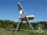 Folding Chair 48x43x89 cm, Light grey/White, 24 pcs. Folding Chair 48x43x89 cm, Light grey/White, 24 pcs.