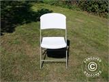 Folding Chair 48x43x89 cm, Light grey/White, 24 pcs.